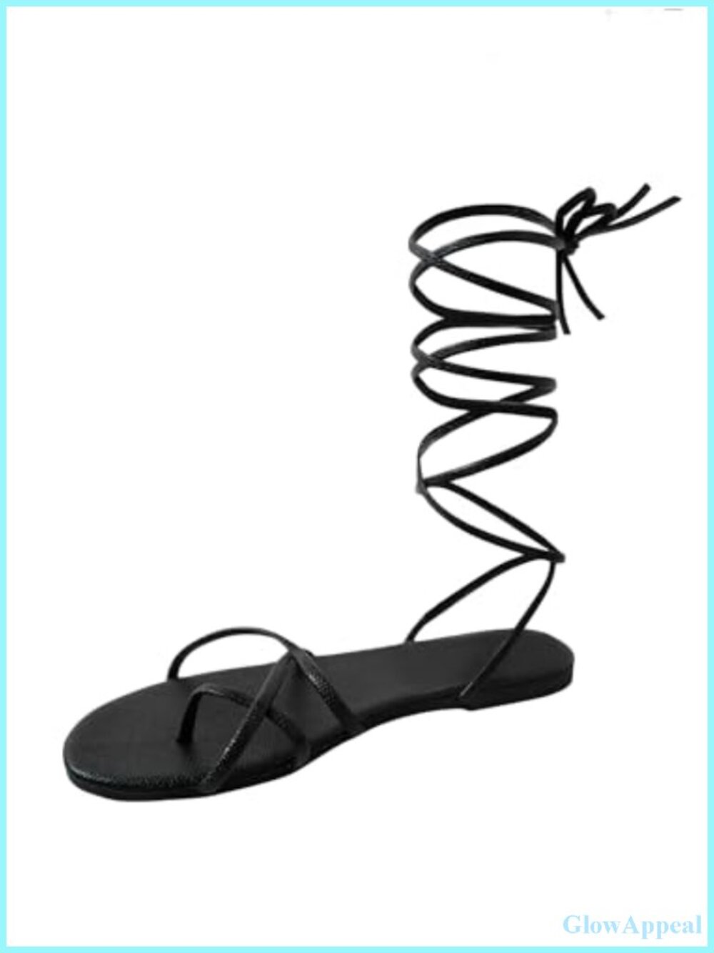Lace Up Flat Sandals Strappy Thong Ankle Wrap Casual Summer